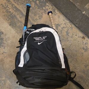 Nike Black and Gray Men's Backpack